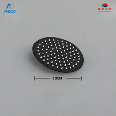 Shower Head Round Black Veneice BS-102 Italy Bathroy  طاسة دش اسود دائري وينس BS-102 ايطالي باثروئي (Copy)