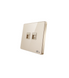 Computer + Telephone Socket Gold T1-TEL-PC EWA فيش كمبيوتر مع هاتف ذهبي T1-TEL-PC ايوا
