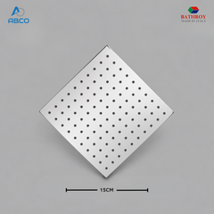 Shower Head Square Chrome Bravo 101 Italy Bathroy طاسة دس مربع كروم براوو 101 ايطالي باثروئي