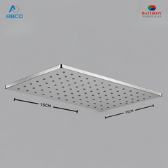 Shower Head Square Chrome Bravo 101 Italy Bathroy طاسة دس مربع كروم براوو 101 ايطالي باثروئي