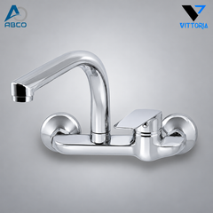 Wall Sink Mixer Automatic Chrome Italy Beta Vittoria خلاط مجلى جدار اتوماتيك كروم ايطالي بيتا وتورية