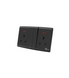 Switch Socket 2 Gang+Neon Black T1-2-13A EWA فيش ثلاثي مجوز بمتاح مع لمبة اسود T1-2-13A ايوا