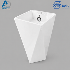Pedestal Basin One Piece White 305 EWA مغسلة افرنجي قطعة واحد ابيض 305 ايوا