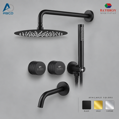 Concealed Shower Mixer Set Chrome Italy Prime Bathroy - خلاط دفن مخفي كروم ايطالي برائم باثروئي