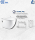 Wall Hang Toilet 401 EWA |  كرسي معلق ابيض 401 ايوا