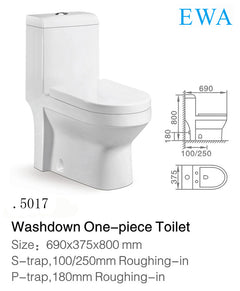WC Toilet Seat One Piece White EWA كرسي افرنجي قطعة واحد ابيض ايوا