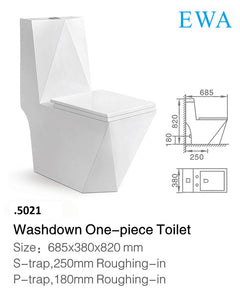 WC Toilet Seat One Piece White EWA كرسي افرنجي قطعة واحد ابيض ايوا