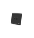 Telephone Socket 2 Gang Black T1-TEL2 EWA فيش تلفون مجوز اسود T1-TEL2 ايوا