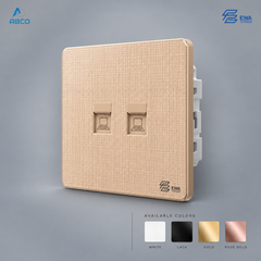 Telephone Socket 2 Gang T1-TEL2 EWA  فيش تلفون مجوز T1-TEL2 ايوا