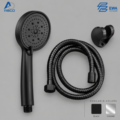 Hand Shower With Hose Black Caro 103 EWA - سماع دش مع لي اسود كارو 103 ايوا