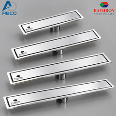 Floor Drain Long Tile Cover Italy BATHROY صفاية بلاط طويل ايطالي