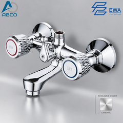 Bath Mixer Chrome Double Handle OM EWA خلاط دش عمود كروم OM ايوا