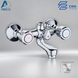 Bath Mixer Chrome Double Handle OM EWA خلاط دش عمود كروم OM ايوا