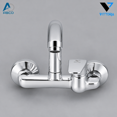 Wall Sink Mixer Automatic Chrome Italy Beta Vittoria خلاط مجلى جدار اتوماتيك كروم ايطالي بيتا وتورية