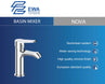 Basin Mixer Automatic Chrome Nova EWA خلاط مغسلة اتوماتيك كروم نوفا ايوا