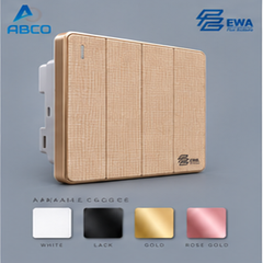 Switch 4 Gang 2 Way T9-4A EWA  مفتاح رباعي T9-4A ايوا