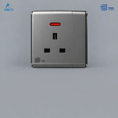 Switch Socket 13A+Neon S2-1-13A EWA فيش ثلاثي بمفتاح مع لمبه  S2-1-13A ايوا