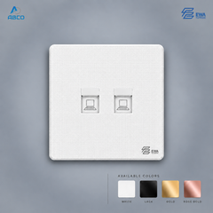 Telephone Socket 2 Gang T1-TEL2 EWA  فيش تلفون مجوز T1-TEL2 ايوا