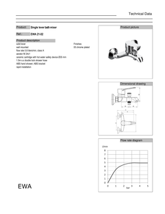 Bath Mixer Automatic Chrome Nova EWA خلاط دش اتوماتيك كروم نوفا ايوا