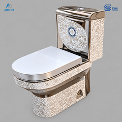 WC Toilet Seat One Piece Decore Silver 5017 EWA كرسي افرنجي قطعة واحد رصاصي 5017 ايوا
