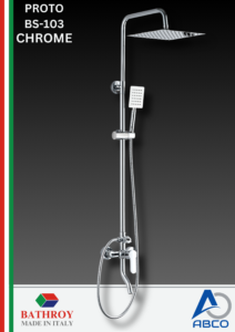 Shower Set With Mixer Proto B102 Italy Bathroy  خلاط دش طقم كامل بروتو B102 ايطالي باثروئي