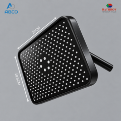 Shower Head & Arm Set Square 19.5cm Roof BS-102 Italy Bathroy دراع و طاسة دش مربع 19.5 سم روف BS-102 ايطالي باثروئي