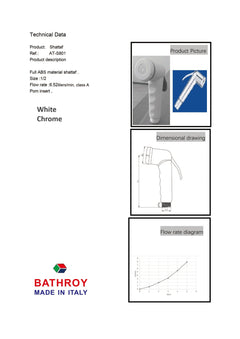 Shattaf Set AH-801 Italy Bathroy  شطاف كامل AH-801 ايطالي باثروئي