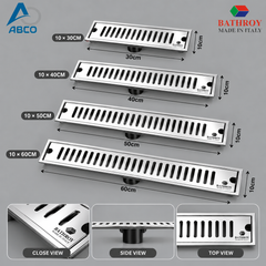 Floor Drain Long Stainer Cover Italy BATHROY صفاية شبك طويل ايطالي