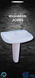 Pedetal Basin White JC-001 EWA مغسلة افرنجي ابيض JC-001 ايوا