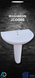 Pedetal Basin White JC-0065 EWA مغسلة افرنجي ابيض JC-0065 ايوا