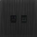 Computer + Telephone Socket Black T1-TEL-PC EWA فيش كمبيوتر مع هاتف اسود T1-TEL-PC ايوا