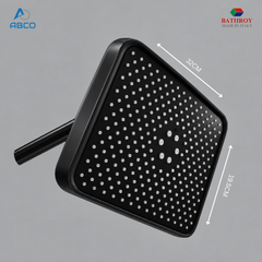Shower Head & Arm Set Square 19.5cm Roof BS-102 Italy Bathroy دراع و طاسة دش مربع 19.5 سم روف BS-102 ايطالي باثروئي