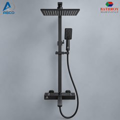 Shower Set With Mixer Black Spark 104 Italy Bathroy خلاط دش طقم كامل اسود سبارك 104 ايطالي باثروئي