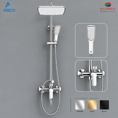 Shower Set with Mixer Meloda C103 Italy Bathroy خلاط دش طقم كامل كروم ايطالي ميلودا