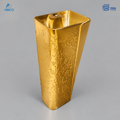Pedestal Basin One Piece Golden G1041 EWAمغسلة افرنجي قطعة واحد ذهبي G1041 ايوا