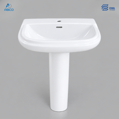 Pedetal Basin White JC-001 EWA مغسلة افرنجي ابيض JC-001 ايوا