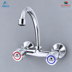 Sink Wall Mixer Chrome GS Italy Bathroy خلاط مجلى جدار كروم GS ايطالي باثروئي