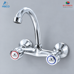 Sink Wall Mixer Chrome GS Italy Bathroy خلاط مجلى جدار كروم GS ايطالي باثروئي