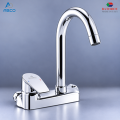 Sink Wall Mixer Automatic Chrome Roda Italy Bathroy خلاط مجلى جدار اتوماتيك كروم رودا ايطالي باثروئي