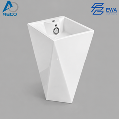 Pedestal Basin One Piece White 305 EWA مغسلة افرنجي قطعة واحد ابيض 305 ايوا