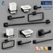Bathroom Accessories Germany 9700 Black mRocco اكسسوارات حمام الماني 9700 اسود روكو
