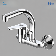 Wall Sink Mixer Automatic Chrome Polo EWA خلاط مجلى جدار اتوماتيك كروم بولو ايوا