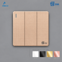 Switch 3 Gang 2 Way T9-3A EWA مفتاح ثلاثي T9-3A ايوا
