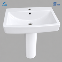 Pesetal Basin White JC-004 EWA مغسلة افرنجي ابيض JC-004 ايوا