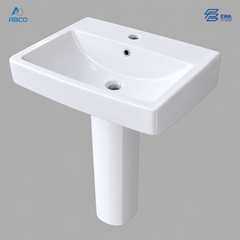 Pesetal Basin White JC-004 EWA مغسلة افرنجي ابيض JC-004 ايوا