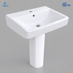 Pesetal Basin White JC-004 EWA مغسلة افرنجي ابيض JC-004 ايوا