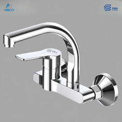 Wall Sink Mixer Automatic Chrome Caro EWA خلاط مجلى جدار اتوماتيك كروم كارو ايوا