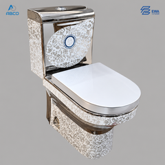 WC Toilet Seat One Piece Decore Silver 5017 EWA كرسي افرنجي قطعة واحد رصاصي 5017 ايوا