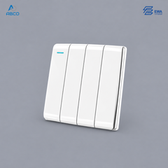 Switch 4 Gang 2 Way S2-4A EWA   مفتاح رباعي S2-4A ايوا