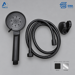 Hand Shower With Hose Black Caro 103 EWA - سماع دش مع لي اسود كارو 103 ايوا